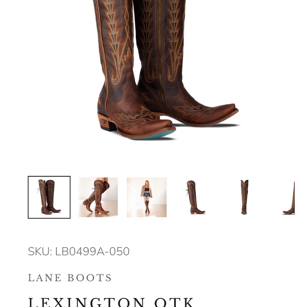 Brown Western-Style Women's Boots - Picture 9 of 9